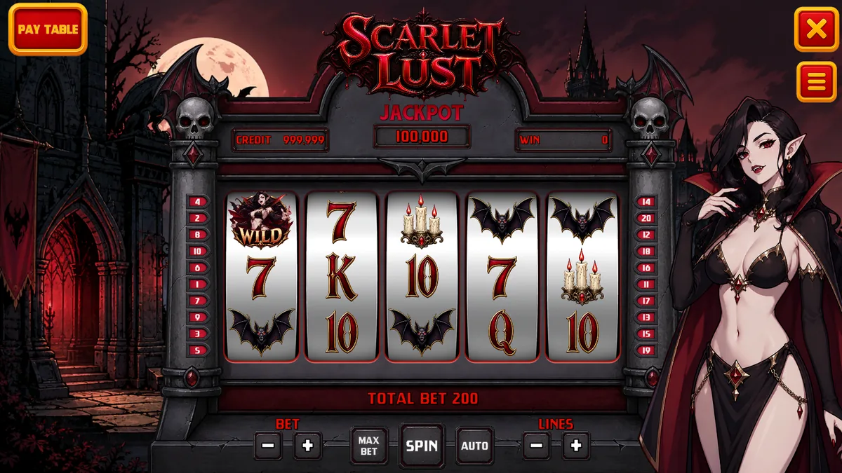 Screenshot from the game Scarlet Lust